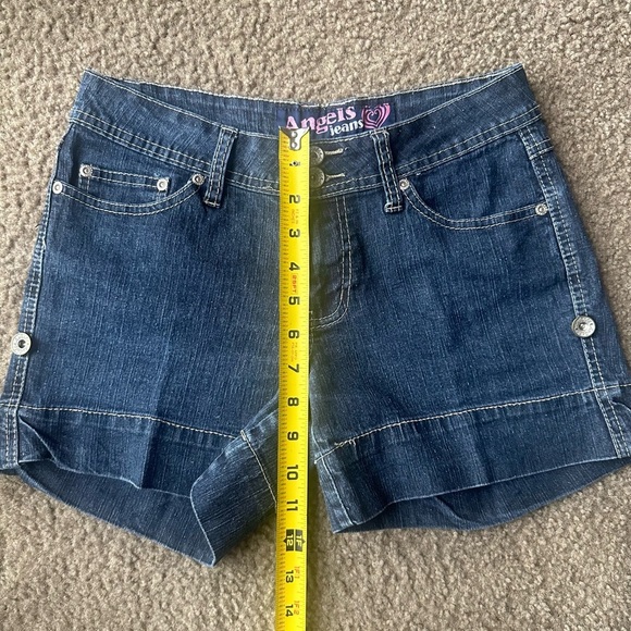 Angels Blue Jean Shorts Classic Design - Picture 2 of 6
